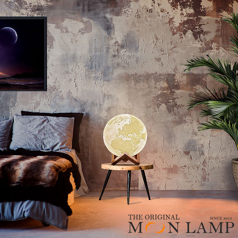 Earth Lamp – 3D Printed Night Light, 7 Sizes