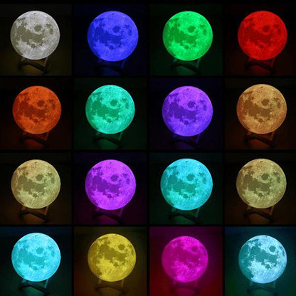 16-Color Moon Lamp with Remote Control – Mood Lighting Night Light