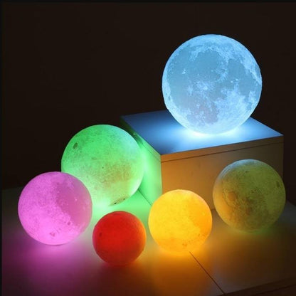 16-Color Moon Lamp with Remote Control – Mood Lighting Night Light
