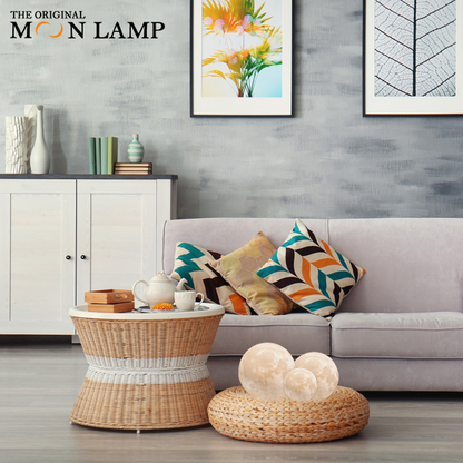 Original Moon Lamp – 3D Printed Night Light with Warm & Cool White, 8 Sizes