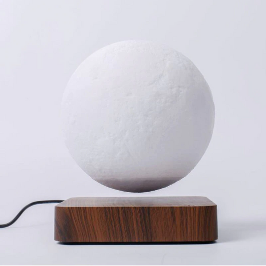 Levitating Moon Lamp – Magnetic Floating Night Light, Wireless Charging Base