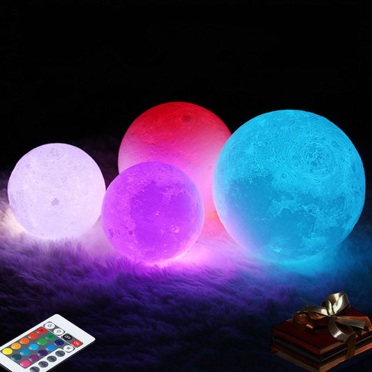 16-Color Moon Lamp with Remote Control – Mood Lighting Night Light