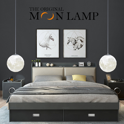 16-Color Hanging Moon Lamp – Ceiling Pendant Light Fixture, 6 Sizes