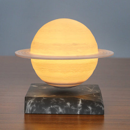 Levitating Saturn Lamp – Magnetic Floating Night Light, Wireless Charging Base