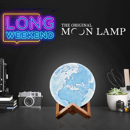 16-Color Earth Lamp with Remote – 7 Sizes